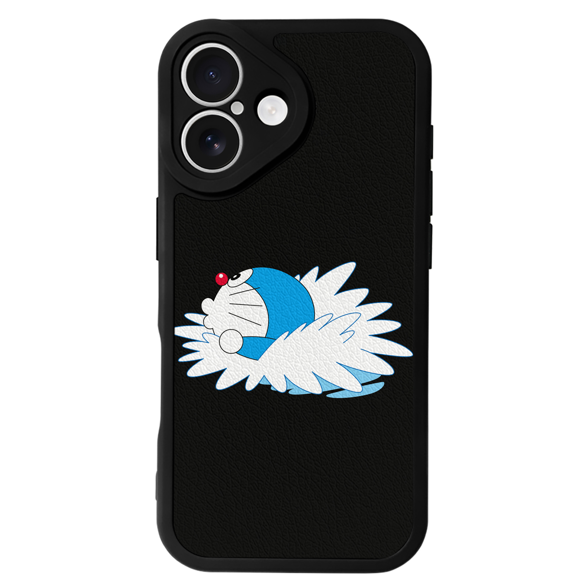 （画像用） ドラえもん Doraemon 【iPhone 16シリーズ対応】シリコンスマホケース（レザー調） 材質：シリコン